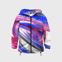 Детская ветровка Вязкая абстракция в фиолетовых оттенках