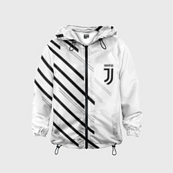Ветровка с капюшоном детская Juventus sport geometry, цвет: 3D-черный