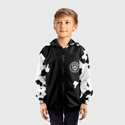 Ветровка с капюшоном детская Manchester City sport, цвет: 3D-черный — фото 2