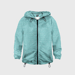 Детская ветровка Паттерн бледный бирюзовый полосочки