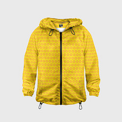 Детская ветровка Паттерн оранжевые колючки