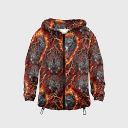 Детская ветровка Волки эпичный паттерн