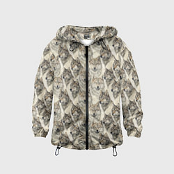 Детская ветровка Паттерн лесного волка