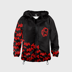 Ветровка с капюшоном детская Маршмеллоу амонг ас, цвет: 3D-черный