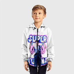 Ветровка с капюшоном детская BTS Super Tuna, цвет: 3D-черный — фото 2