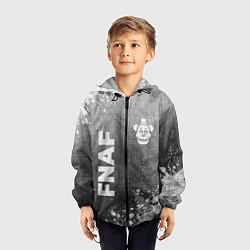 Ветровка с капюшоном детская FNAF - grey gradient вертикально, цвет: 3D-черный — фото 2