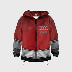 Ветровка с капюшоном детская Audi metal car steel, цвет: 3D-черный