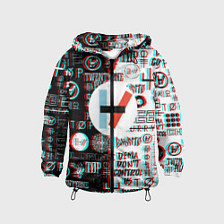 Детская ветровка Twenty one pilots glitch pattern