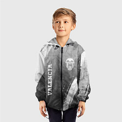 Ветровка с капюшоном детская Valencia - grey gradient вертикально, цвет: 3D-черный — фото 2