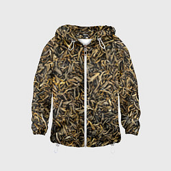 Ветровка с капюшоном детская Чай, цвет: 3D-белый