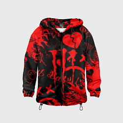 Ветровка с капюшоном детская Lil peep monster energy, цвет: 3D-черный