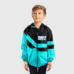 Ветровка с капюшоном детская Dayz geometry, цвет: 3D-черный — фото 2