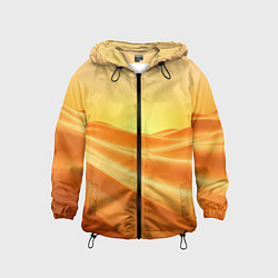Ветровка с капюшоном детская Золотые пески, цвет: 3D-черный