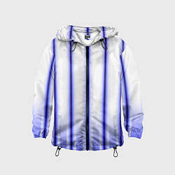 Ветровка с капюшоном детская Striped suit, цвет: 3D-черный