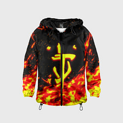 Детская ветровка Doom огненное лого