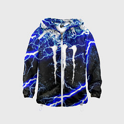 Ветровка с капюшоном детская Monster storm energy, цвет: 3D-белый