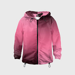 Детская ветровка Розовый с затемнением градиент пополам