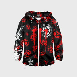 Ветровка с капюшоном детская Monster energy anarhy, цвет: 3D-белый