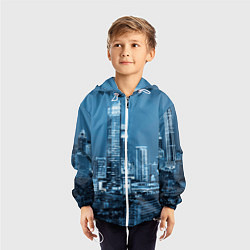 Ветровка с капюшоном детская City, цвет: 3D-белый — фото 2
