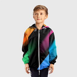 Ветровка с капюшоном детская Multicoloured, цвет: 3D-белый — фото 2