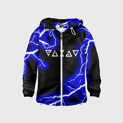 Ветровка с капюшоном детская Ведьмак молнии, цвет: 3D-белый