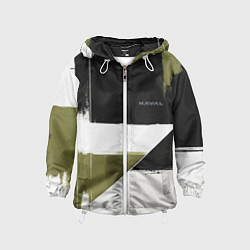 Ветровка с капюшоном детская Haval логотип, цвет: 3D-белый