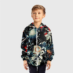 Ветровка с капюшоном детская Звездные войны персонажи, цвет: 3D-белый — фото 2