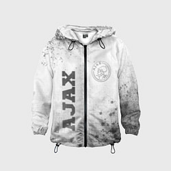 Ветровка с капюшоном детская Ajax - white gradient вертикально, цвет: 3D-черный