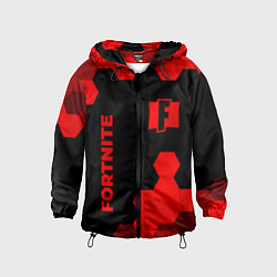 Детская ветровка Fortnite - red gradient вертикально