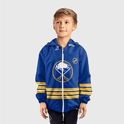 Ветровка с капюшоном детская Баффало Сейбрз хоккей, цвет: 3D-белый — фото 2