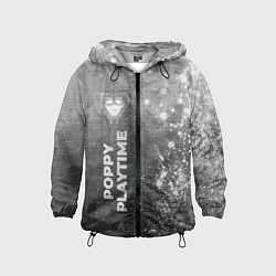 Ветровка с капюшоном детская Poppy Playtime - grey gradient по-вертикали, цвет: 3D-черный