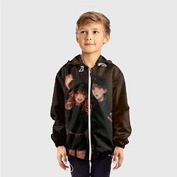 Ветровка с капюшоном детская Ху Тао и Сяо пейринг, цвет: 3D-белый — фото 2