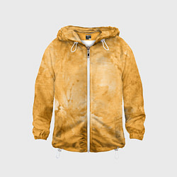 Ветровка с капюшоном детская Абстракция - bright yellow, цвет: 3D-белый