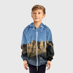 Ветровка с капюшоном детская Гора Метиген, цвет: 3D-белый — фото 2