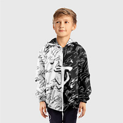 Ветровка с капюшоном детская Doom автографы, цвет: 3D-белый — фото 2