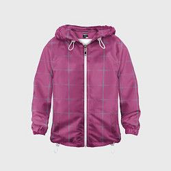 Ветровка с капюшоном детская Color pink stripes, цвет: 3D-белый