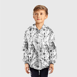 Ветровка с капюшоном детская Бузулукский бор, цвет: 3D-белый — фото 2