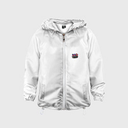 Ветровка с капюшоном детская Mercedes amg, цвет: 3D-белый