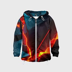 Ветровка с капюшоном детская Rift, цвет: 3D-белый