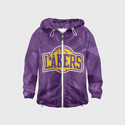 Ветровка с капюшоном детская NBA Los Angeles Lakers, цвет: 3D-белый