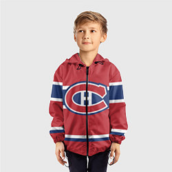 Ветровка с капюшоном детская Montreal Canadiens, цвет: 3D-черный — фото 2