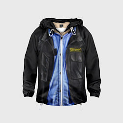 Ветровка с капюшоном детская Форма SECURITY, цвет: 3D-белый