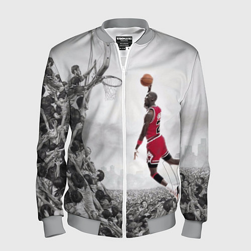 Мужской бомбер Michael Jordan NBA / 3D-Меланж – фото 1
