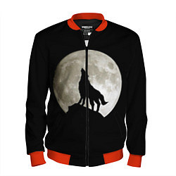 Бомбер мужской Moon Wolf, цвет: 3D-красный