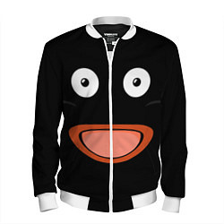 Бомбер мужской Mr Popo Face, цвет: 3D-белый