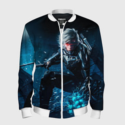 Бомбер мужской Metal gear solid 4, цвет: 3D-белый