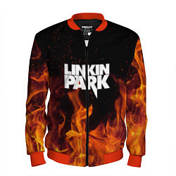 Бомбер мужской Linkin Park: Hell Flame, цвет: 3D-красный