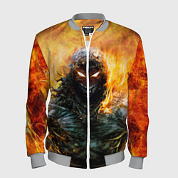 Бомбер мужской Disturbed: Monster Flame, цвет: 3D-меланж