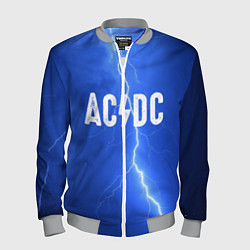 Бомбер мужской AC/DC: Lightning, цвет: 3D-меланж