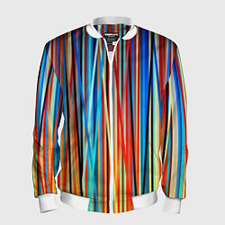 Мужской бомбер Colored stripes
